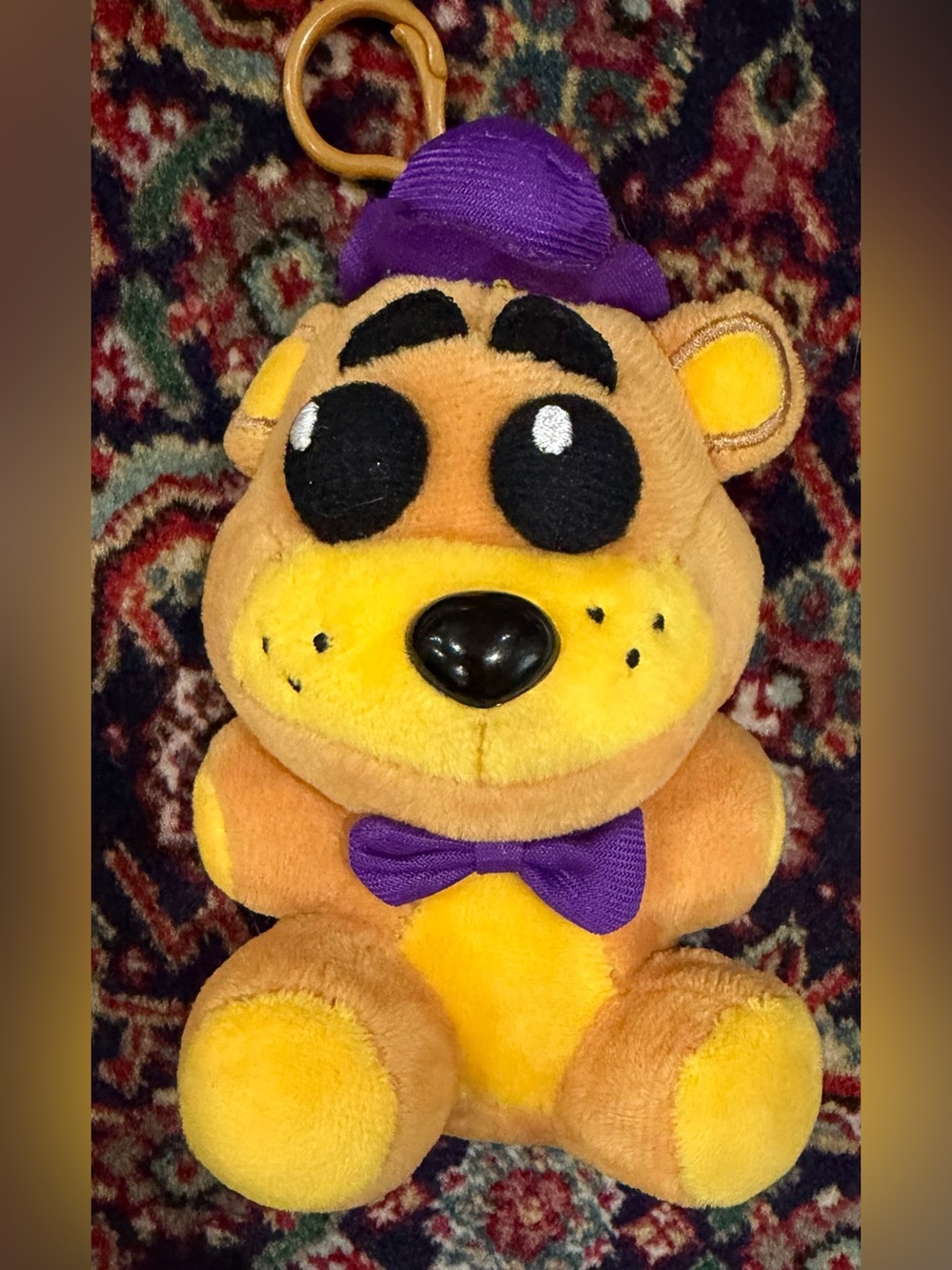 FNAT SANSHEE  FREDBEAR PLUSH BACKPACK CLIP 6”